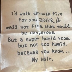 17.5x17.5in pillow cover new never used